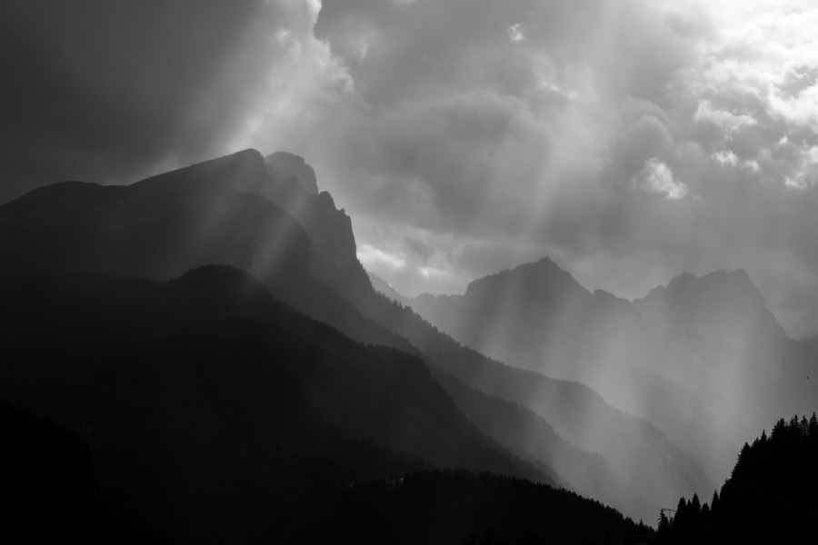 Mountains B&W